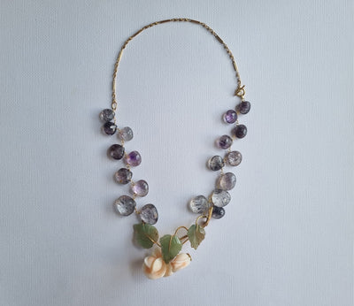 luminous 18K and 14K necklace | FINE - pequitobun Jewellery